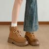 Retro British Style Thick-soled Heightening Martin Boots Women's 2025 New Summer High-end Versatile Big Yellow Boots Short Boots