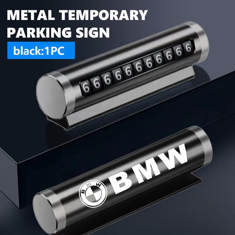 Phone Number Plate Temporary Parking Card Stickers Rotate Park Stop For BMW Performance X1 M3 M6 F01 F02 E34 E36 E60 F10 F20 X6