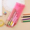 Transparent Pencil Bag Large-Capacity Stationery Pouch Storage Bag  Office School Supplies