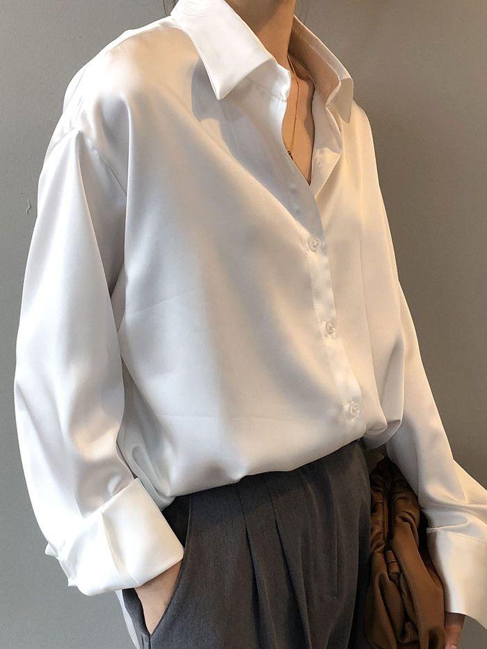 Blusas Mujer Белая рубашка Модная рубашка на пуговицах Винтажная блузка Женская белая леди с длинными рукавами Женские свободные уличные рубашки Дизайнерские топы