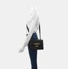[Pre-Owned] Zumi Metal Double G Buckle Grain Leather Crossbody Shoulder Bag - Good #154KDUK