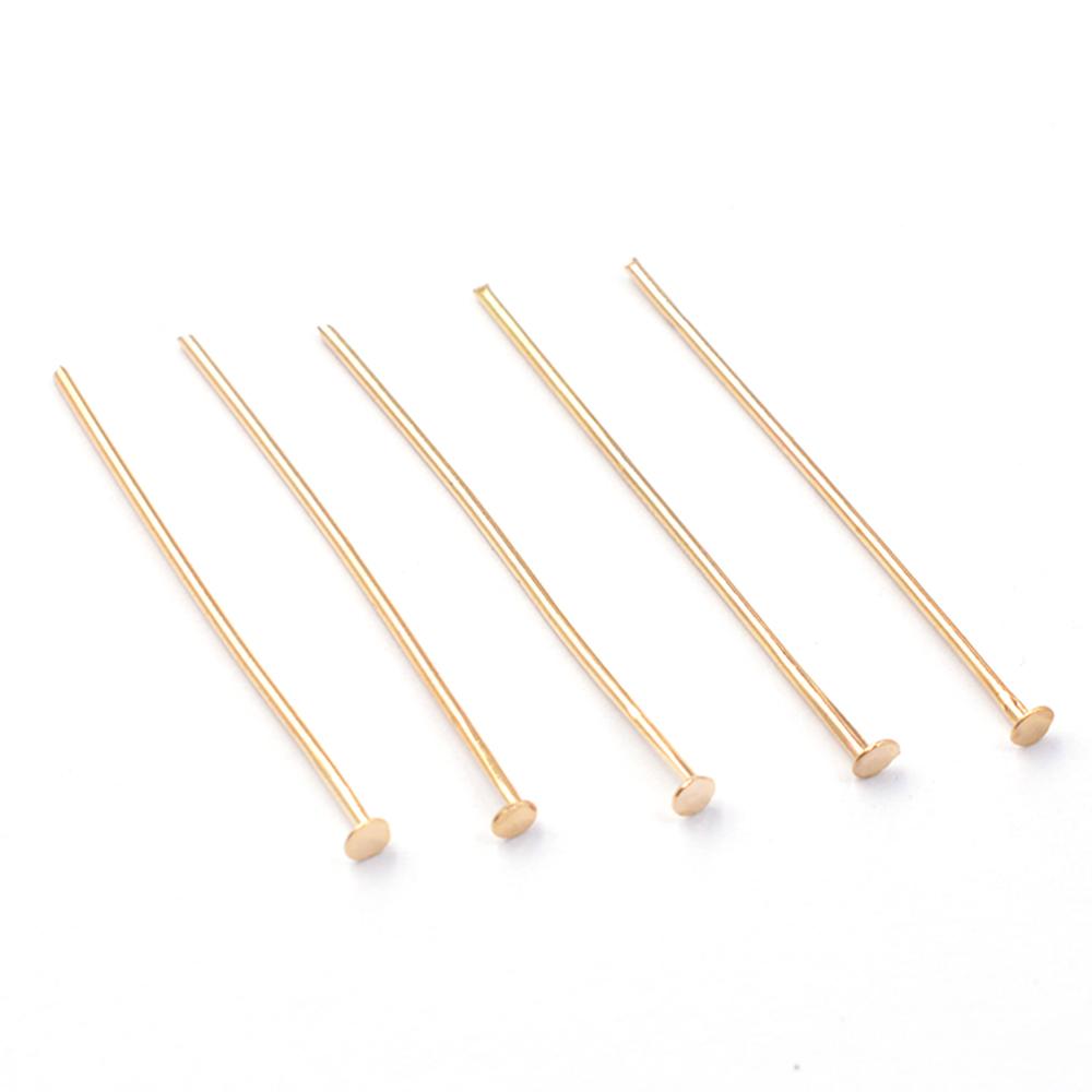 Flat Head Eye Pin Needles Beads Supplies for Jewelry Making Bracelet Accessories Earring Diy