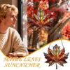 2D Autumn Maple Lea F Suncatcher For Window, Acrylic Maple Leaves Hanging Ornament Fall L Eaf Decor Pendant For Garden Party
