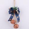 Pine Berries Metal Bowknot Bell Pleasant Sound Christmas Tree Ornament  Wedding Party Supplies