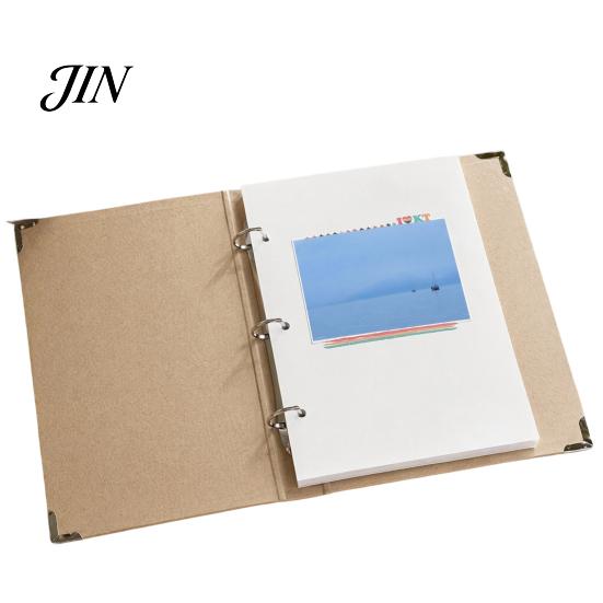 Wear-resistant Photo Album Loose Leaf DIY Album, Hard Cover Scrapbook Compressive-resistant Memory Commemorative for Wedding Anniversary Baby