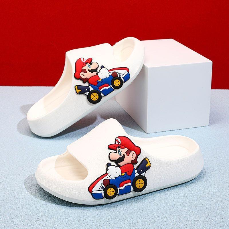 Stylish Mario Themed Children's Slippers For Boys With Non Slip Soft Sole Design In Various Colors