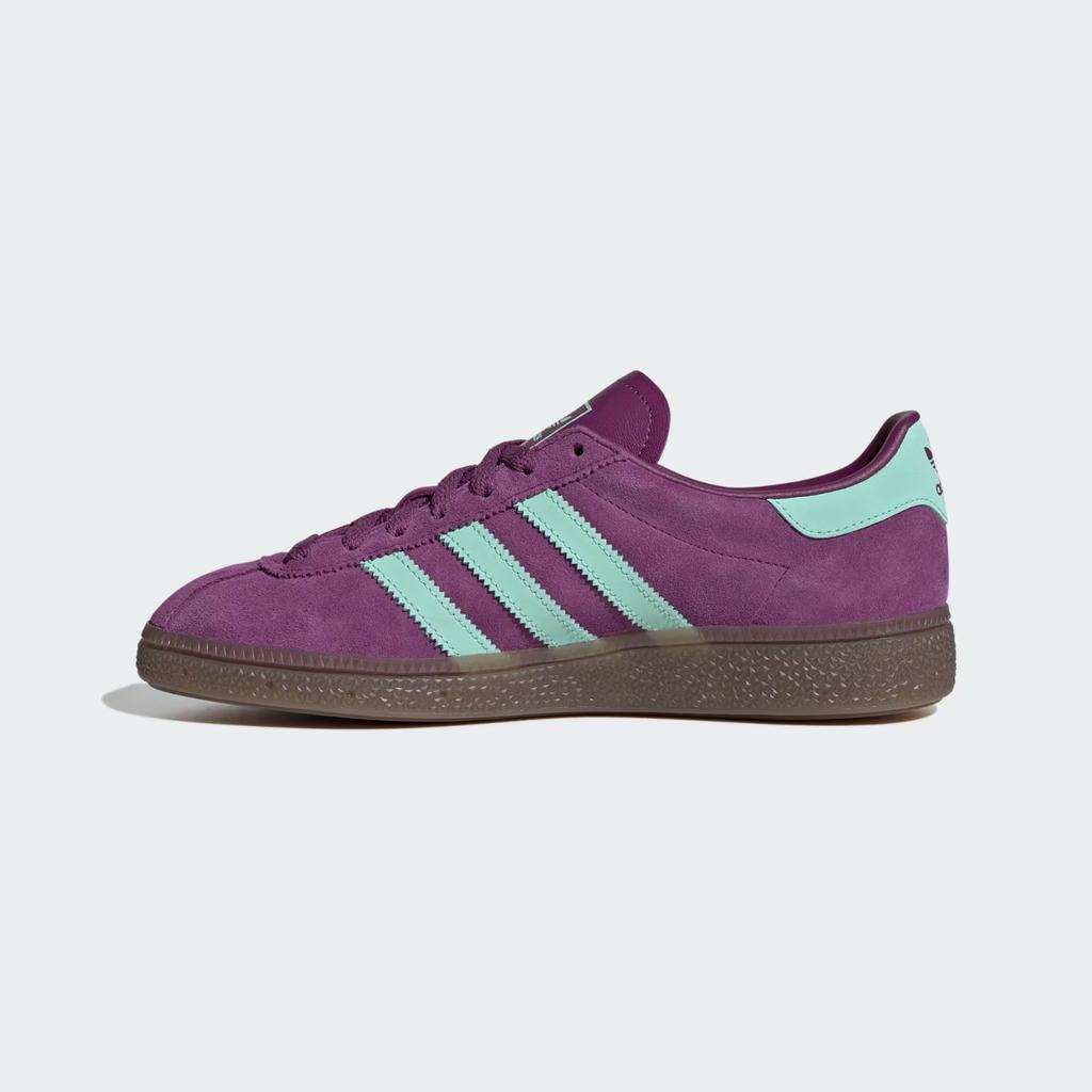 JS3995 adidas Originals Munchen Насыщенный лиловый Прозрачный мятный Резиновая подошва (Мужской)