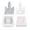 Castle House Candlesticks Resins Moulds Snow House Candle Holder Silicone Molds DIY Castings Moulds for Home Decorations