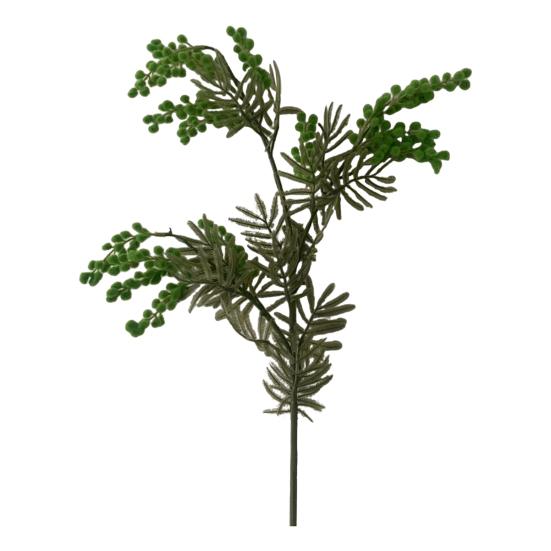 Artificial Golden Wattle Realistic Fake Acacia Flower Stem Home Office Wedding Party Indoor Outdoor Faux Bloom Centerpiece Decoration