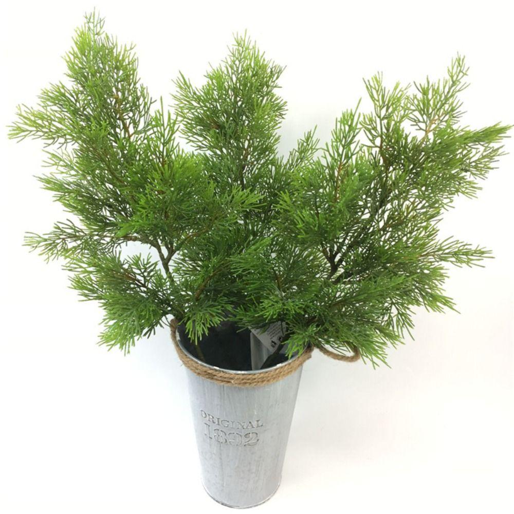 Accessories Home Decor Xmas Pines Cypress Leaf Artificial Plant Pine Needle Leaves Leaves Branch