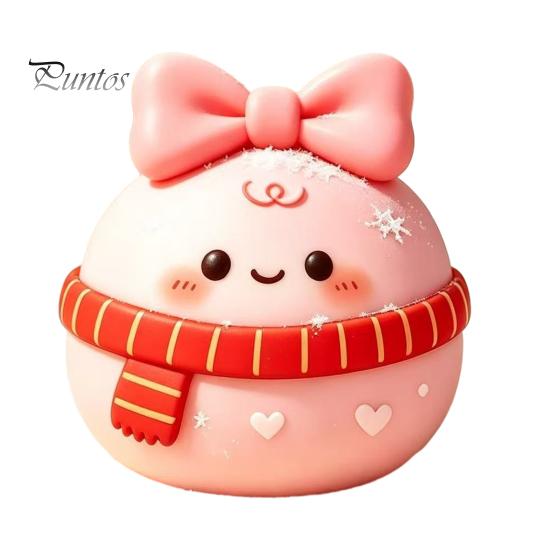 Anxiety Relief Gadget Christmas Daifuku Stress Toy, Slow Rebound Steamed Bun Squeeze Crunchy Ball Sensory Holiday Party Favors for Kids Adults