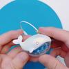 1 шт., детский подарок на день рождения для девочек, мультяшный цветной лазерный брелок в виде кита для женщин, сумка, подвеска, ПВХ, морское животное, автомобильный брелок