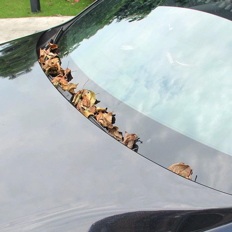 Накладки на водосточные желоба для Volvo XC60 2018-2025 Защита от листьев и мусора, Блокировка, Сливное отверстие дворников, Модифицированный слив, Модернизация, Сливное отверстие капота