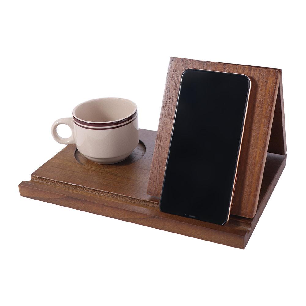 Handmade Wooden Reading Stand Removable Desktop Bookend Organizer Mobile Phone Stand Readers