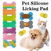 1 шт. силиконовый коврик для лизания домашних собак, коврик для ванны, медленное поедание арахисового масла, лизунец для кошек, коврик для кормления собак в виде кости