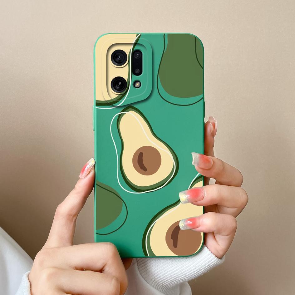 Чехол для OPPO Narzo 30 50A Prime 50i Neo 9 K9X K10 Pro, задняя крышка с цветком авокадо, сумки для телефонов, жидкий мягкий силикон, матовый противоударный бампер для OPPO