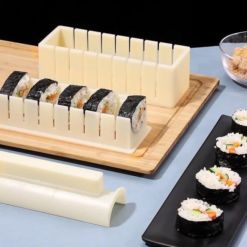 1 комплект пластиковых сердечек/круглых формочек для суши, полный набор инструментов для приготовления суши, простые бытовые инструменты для приготовления суши