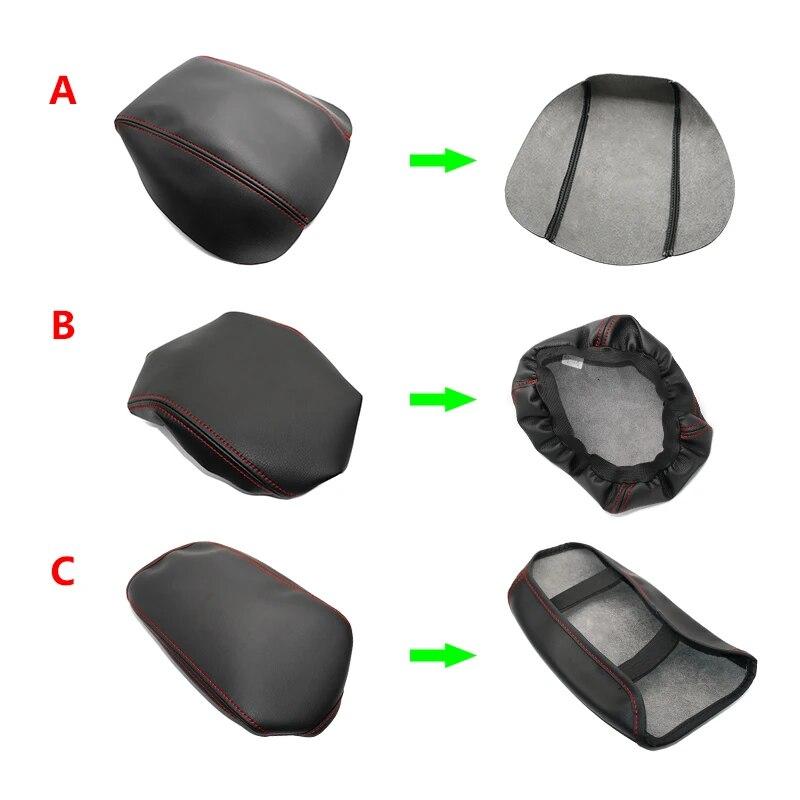 Soft Leather Armrest Cover For VW Tiguan 2014 2015 2016 Car Accessories Interior Center Console Lid Armrest Box Cover Trim