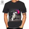Летний топ с круглым вырезом и принтом 3D Cat, модные повседневные футболки с короткими рукавами для мужчин