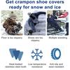 1 Pair Mountain Climbing Ice Snow Shoes Traction Cleats 24-Teeth Anti-Slip Crampons Snow