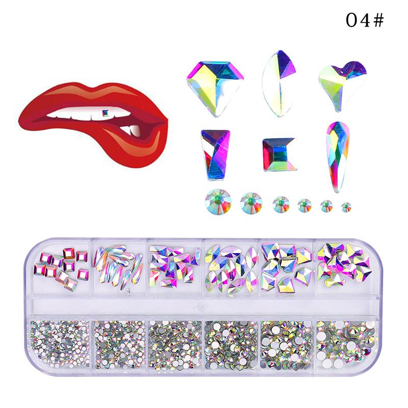 12-сетка зубные камни алмазный орнамент инструменты для поделок различные формы цветные зубы ювелирные изделия для зубных протезов акриловые стоматологические аксессуары