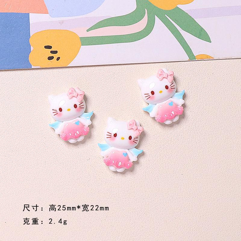 12/60PCS New Cartoon Love Angel Wings Cream Glue DIY Accessories Phone Case Hairclip Hole Shoes Accessories