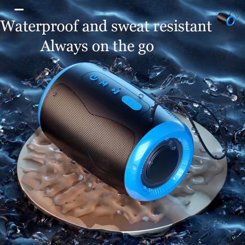 Портативная колонка Беспроводные Bluetooth-колонки с 5.3 Стерео режимами FM/SD/USB-накопитель/Aux Водонепроницаемая для улицы Hi-Fi звук TSN-1