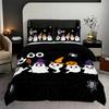 Halowen cute ghost duvet covers,3D Printed duvet cover pilowcases, Soft plus comfortable beding set, machine washable