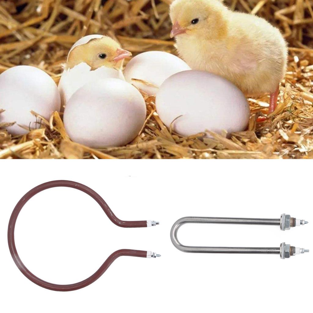 Incubator UShaped Humidification Tube Round Heating Elements for Chicken Duck Goose Hatching 200W
