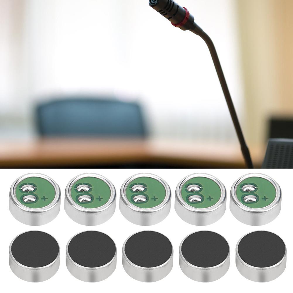 10Pcs Electret Mic Mini Microphone Accessories Pickup or MP3 Small Loudspeaker