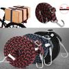 Резинки для крепления 1 м Эластичные bungee-веревки Прочные багажные bungee-ремни с крючками Нескользящая плоская эластичная веревка Обновления