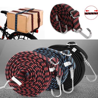 Резинки для крепления 1 м Эластичные bungee-веревки Прочные багажные bungee-ремни с крючками Нескользящая плоская эластичная веревка Обновления