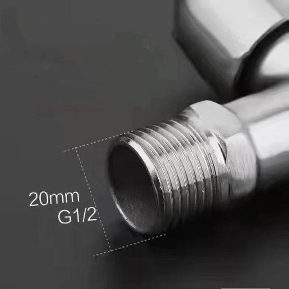 G1/2 кран для швабры из нержавеющей стали, двойной кран для стиральной машины, быстро открывающийся кран для бассейна с холодной водой