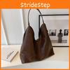 Color Solid Simple Large Capacity Pu Leather Women Shoulder Bag Autumn For