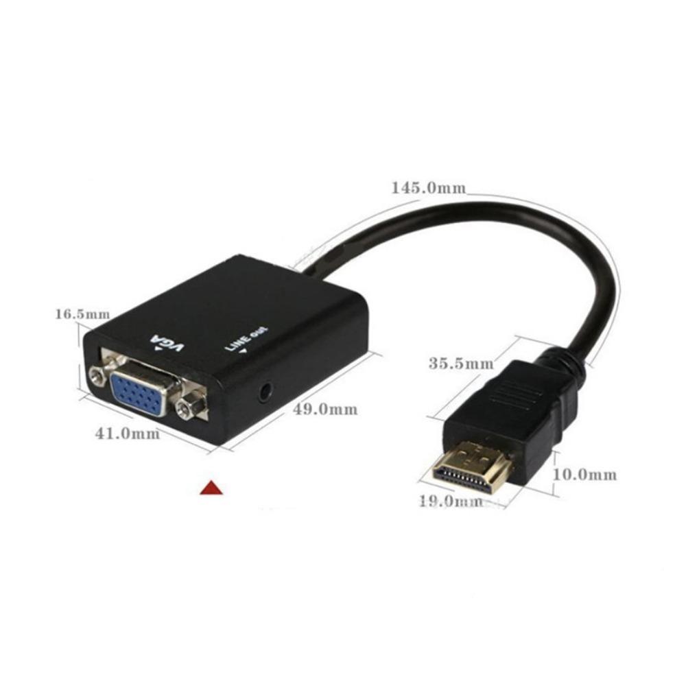 Переходной кабель HDMI-VGA Конвертер HDMI-VGA Plug and Play Blu-ray DVD
