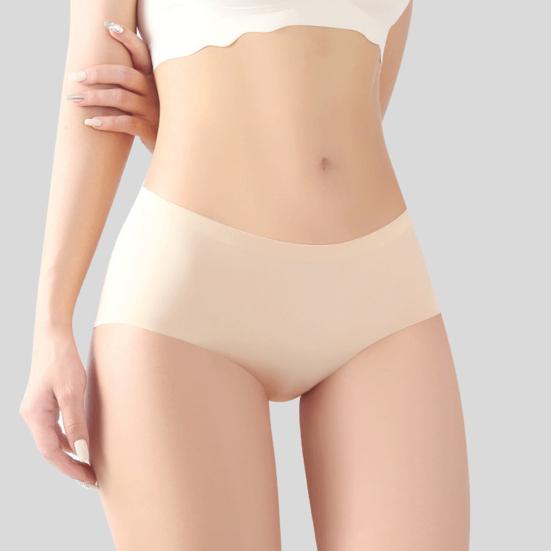Женские бесшовные трусы 3/6 шт., нижнее белье Ice Silk, со средней талией, не показывающие трусики, мягкие дышащие трусы