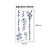 Полупостоянные татуировки с травами для женщин/девушек, реалистичные татуировки на спине, устойчивые к поту, долговечные