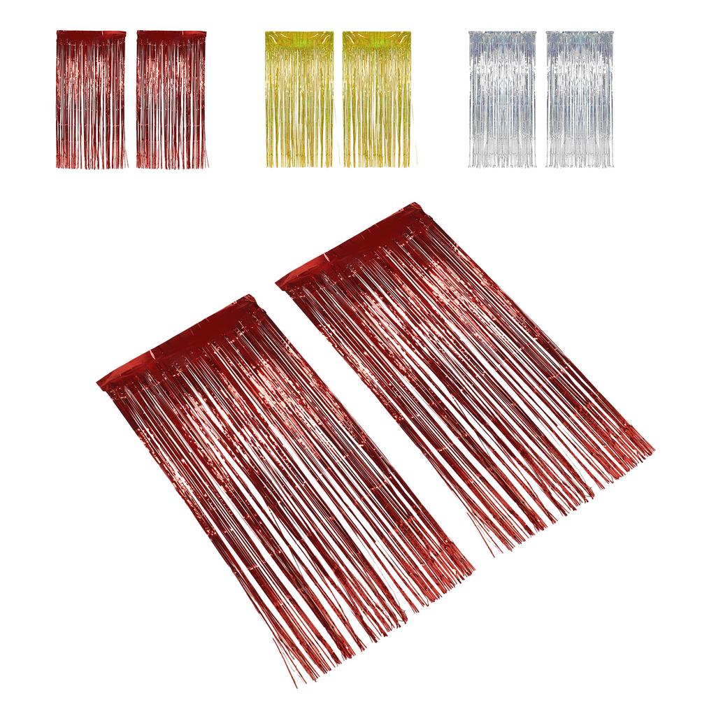 2 шт. фольгированная бахрома занавеска бахрома фон для свадьбы помолвки девичника дня рождения вечеринки сцена D