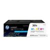 Cartouches De Toner HP 201X - Pack De 3 Couleurs Grande Capacité Authentiques Pour Color LJ Pro M252/M274/M277