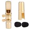 Alto Saxophone Mouthpiece Pad Made of Good Quality Alto Saxophone Easy To Includes 1 Cap and 2 Suitable for Saxophone Buckle Random Delivery Brass,