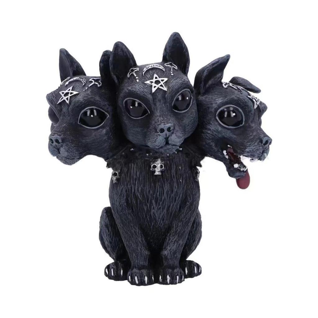 1pc Halloween Magic Black Dragon Snake Griffin Unicorn Mysterious Witches Statue Home