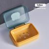 Creative Flip-Top Soap Dish Home Bathroom Dormitory Drainable Small Soap Dish with Lid Minimalist Cute Soap Dish