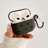 Черный чехол на весь экран с рисунком сердца для AirPods 1/1-го поколения, чехол для беспроводных Bluetooth-наушников Apple pro/1