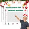 Thanksgiving Christmas Word Search Poster 31.5x20in Wall Game Giant Christmas Activity Poster for Families Christmas Game