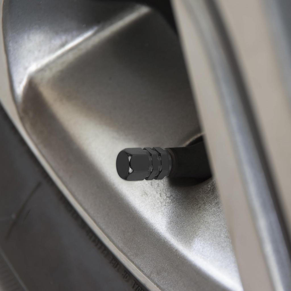 XAUTOHAUX колпачок вентиля шины крышка вентиля колеса автомобильный пылезащитный шестиугольный колпачок для покрышки из алюминиевого сплава 8 шт. черный