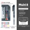 Набор цветных карандашей Pentel Multi 8, Механический карандаш/Шариковая ручка 2,0 мм с 8 цветами, Стержни повышенной прочности для студентов и профессионалов