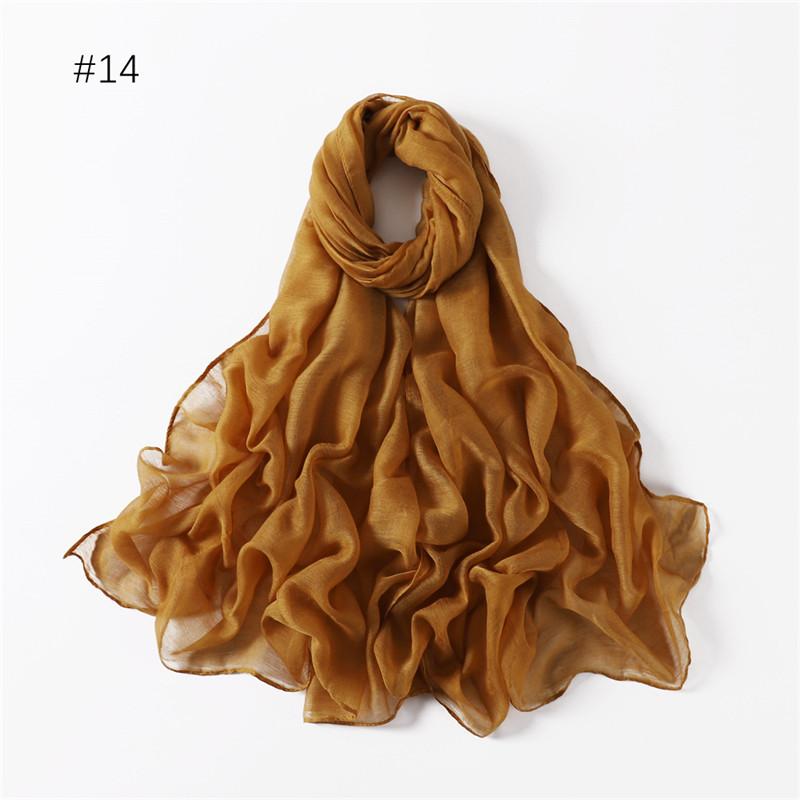 58 Colors Women Candy Color Voile Scarf Plain Solid Pashmina Female Warm Cotton Viscose Scarves Blanket Shawls And Wraps Bufanda