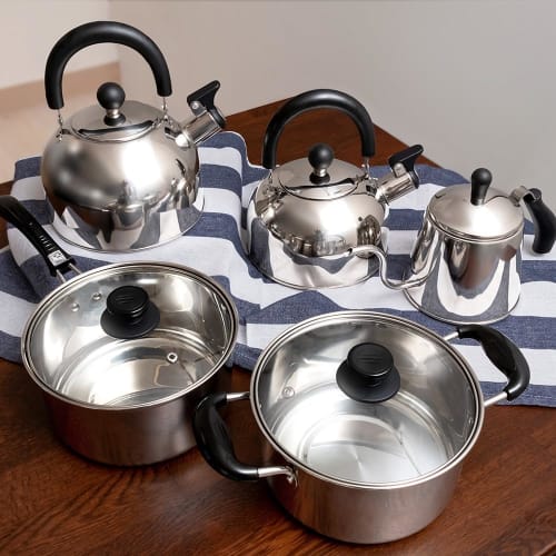 Лучшая кастрюля 18 см, нержавеющая сталь, подходит для индукционных и газовых плит, NQ-0205, Edel