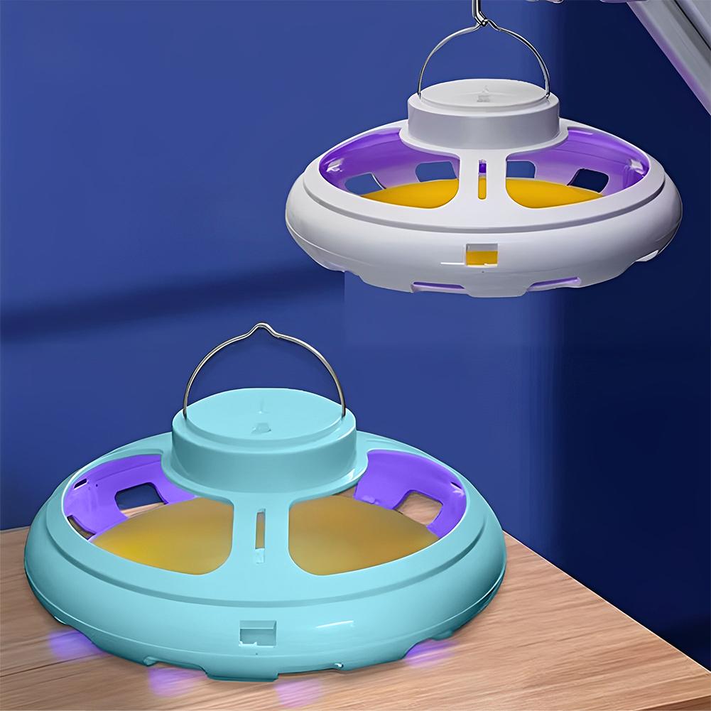 Ловушки для блох с 5 липкими ловушками, перезаряжаемые от USB, подвесная лампа от блох, многофункциональный уничтожитель вредителей для помещений и улицы