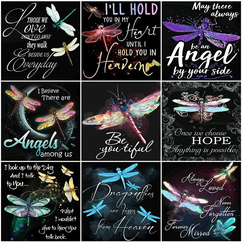 Diamond Embroidery Cartoon Rhinestones 5D Diamond Painting Text Full Square Mosaic Blackboard Cross Stitch Wall Decor